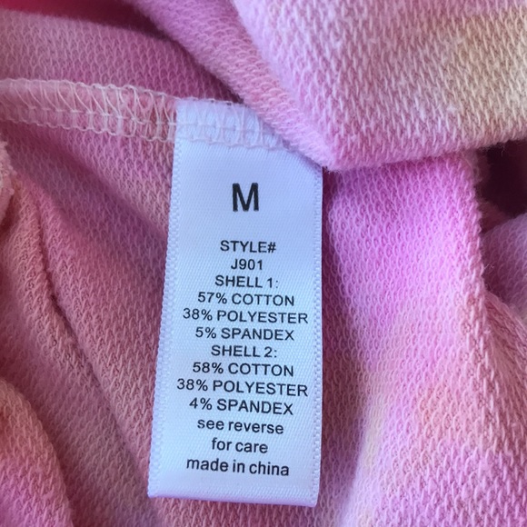 Pink & Tan Tie Dye Pants - Picture 6 of 6